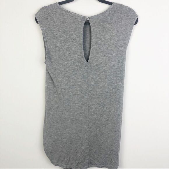 ANTHROPOLOGIE | VANESSA VIRGINIA Dayla Gray Cap Sleeve Tie Tunic Women’s Size XS - Picture 10 of 11